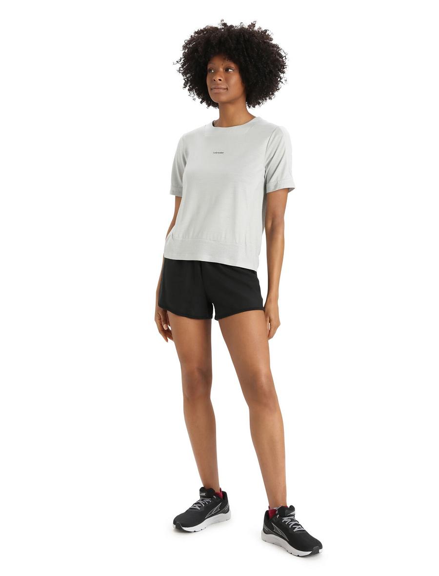 Ether Icebreaker ZoneKnit™ Merino Short Sleeve Boxy Women's T Shirts | AU 1587GSOL